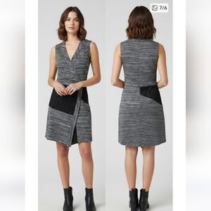 RACHEL Rachel Roy Black and Gray Women's Dress